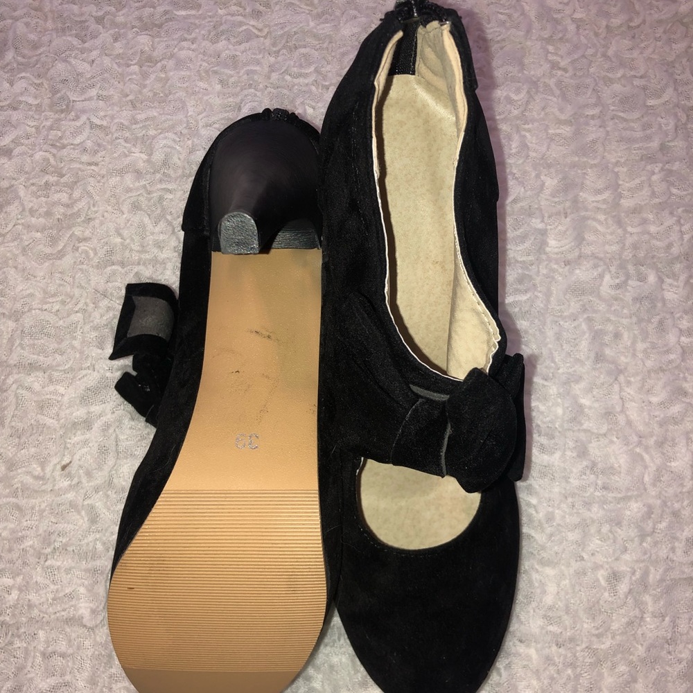 Black Bow heels